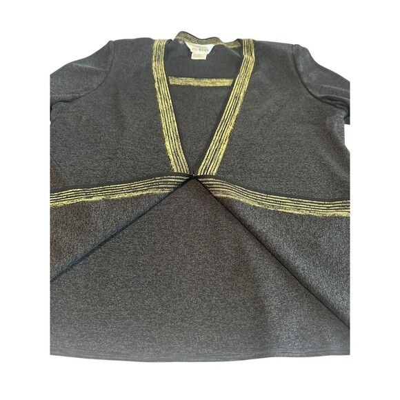 Exclusively Misook Women’s Size Large Black Sweater Cardigan Travel Knit #B2-3‎ - Picture 3 of 8